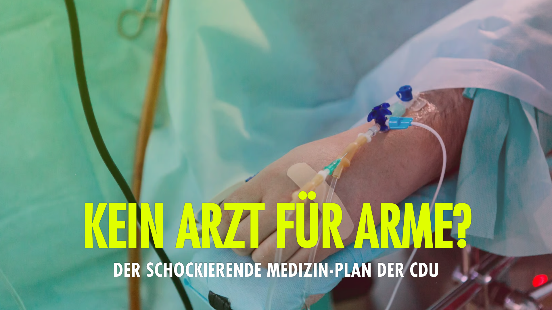Kein Arzt für Arme? Der schockierende Medizin-Plan der CDU
