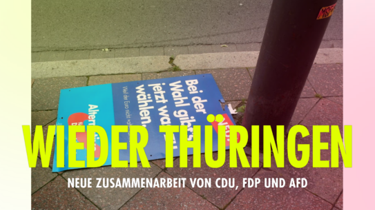 Schon wieder Thüringen: Neue Zusammenarbeit von CDU, FDP und AfD