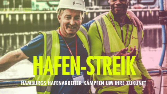 Hamburger Hafenarbeiter kämpfen um ihre Zukunft