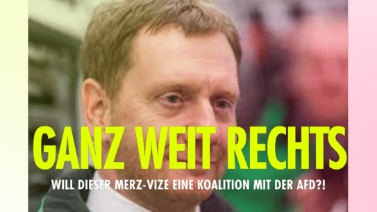 Kündigt CDU-Vize Kretschmer hier ERNSTHAFT eine Koalition aus CDU und AfD in Sachsen an?!